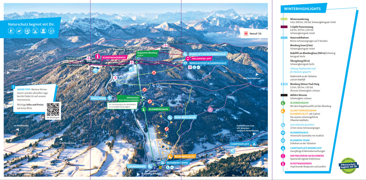 Panoramakarte vom Blomberg